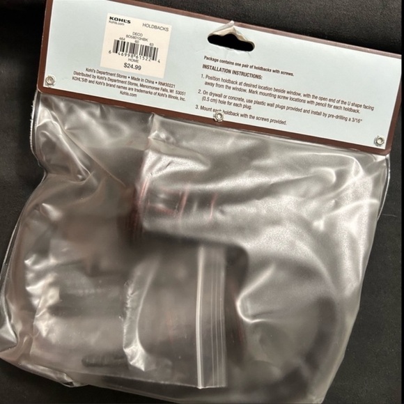 Two sets of brand new Holdbacks for your windows NWT - Picture 4 of 4